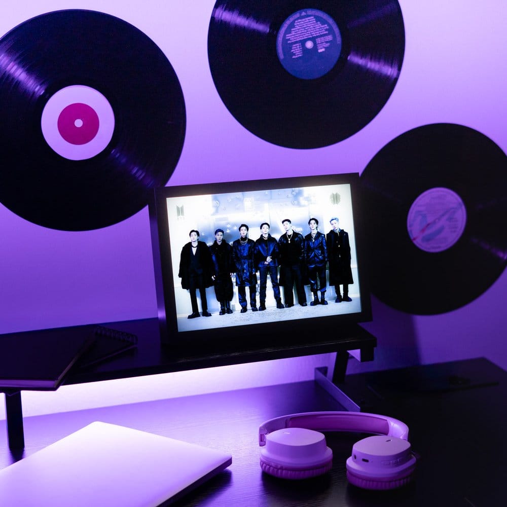 BTS impression encadrée LED