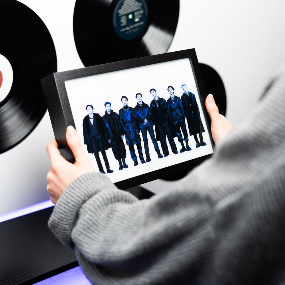 BTS impression encadrée LED