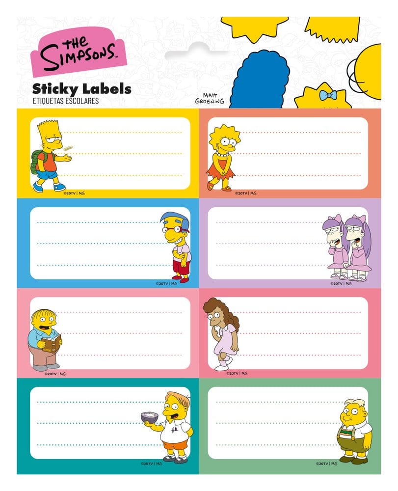 Les Simpson Étiquettes Autocollantes (10)