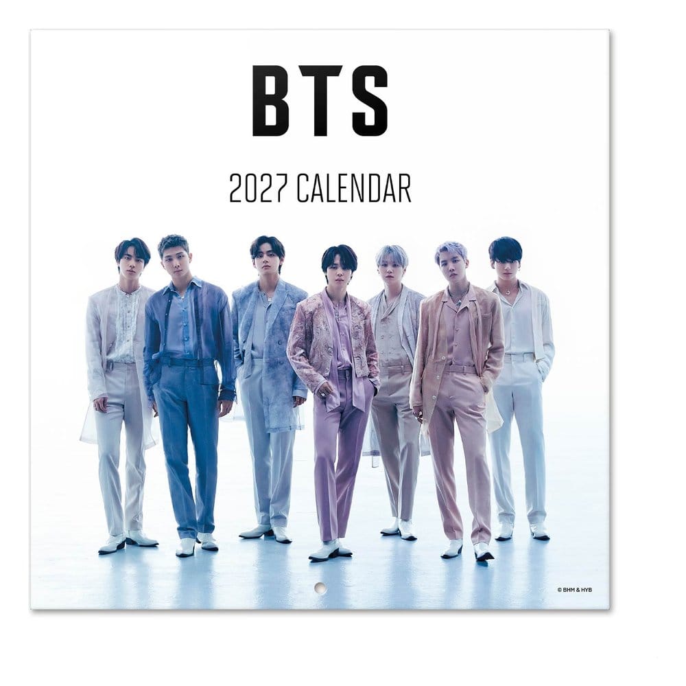 BTS calendrier mural 2027 30 x 30 cm