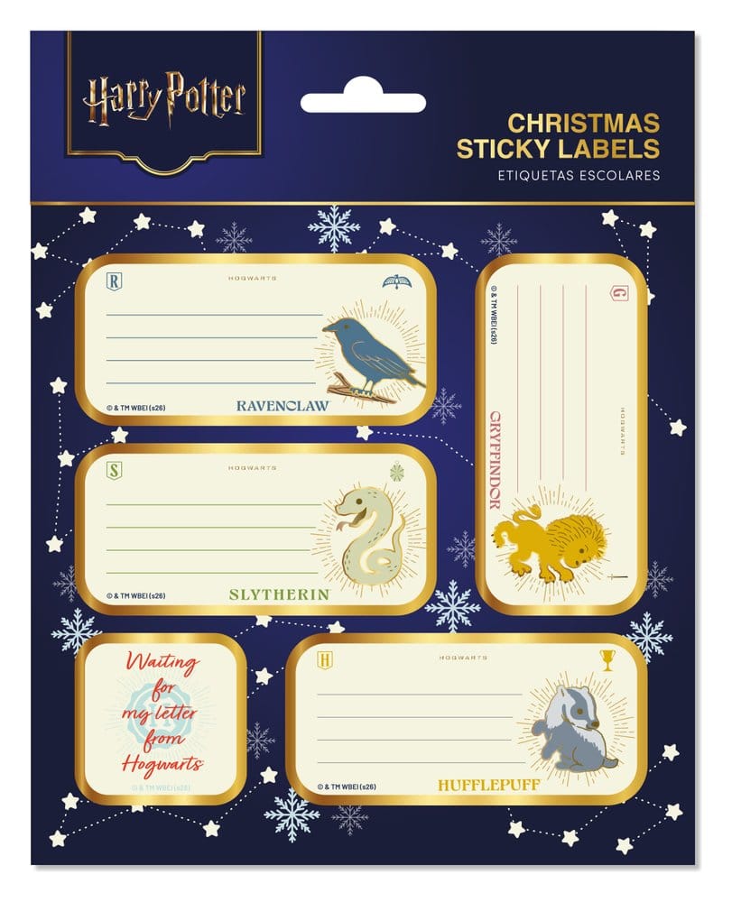 Harry Potter étiquettes de Noël autocollantes premium
