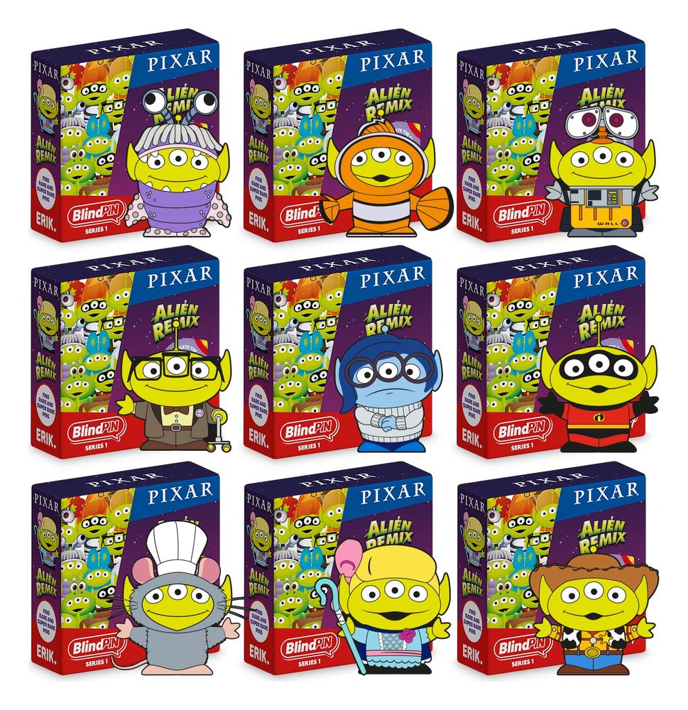 Disney Pixar Toy Story Alien Remix Pin's Série 1 Display (24)