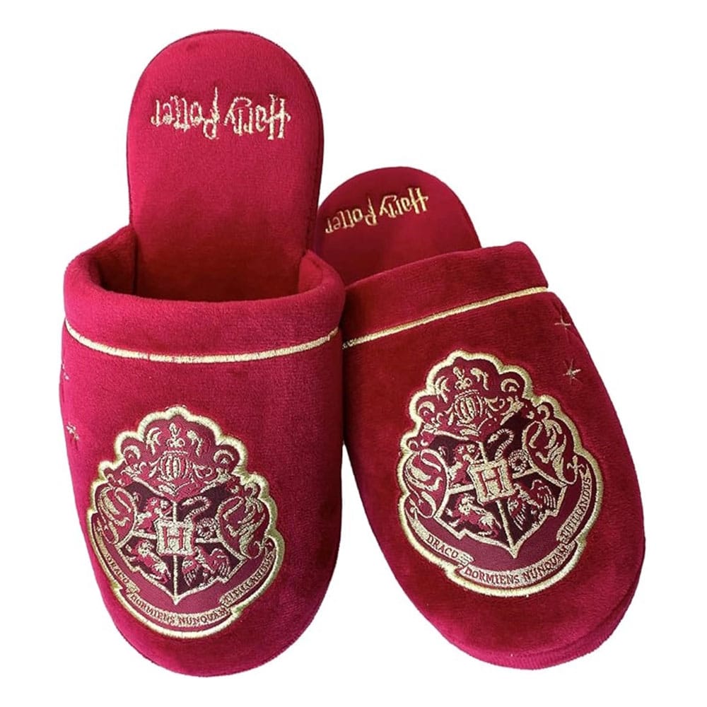 Harry Potter pantoufles Pudlard Gold on Burgundy EU 38-41