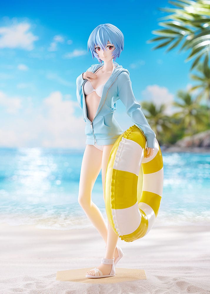Rebuild of Evangelion statuette PVC Pop Up Parade L Beach Queens: Rei Ayanami 22 cm