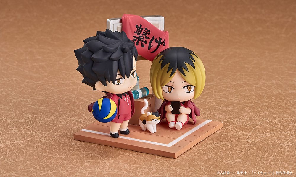 Haikyu!! pack 2 mini figurines Qset Tetsuro Kuroo & Kenma Kozume 9 cm