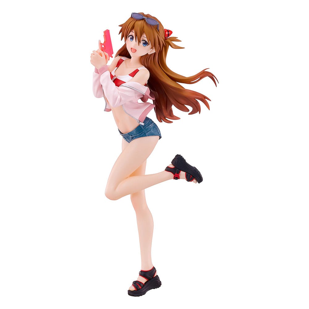 Rebuild of Evangelion statuette PVC Pop Up Parade L Beach Queens: Asuka Shikinami Langley 22 cm