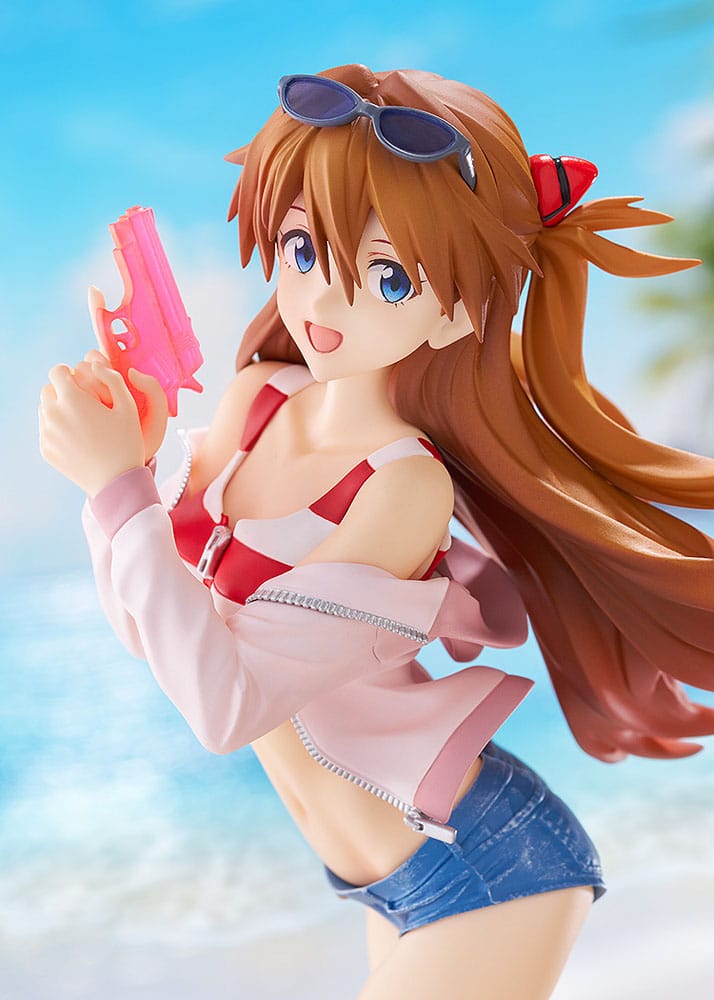 Rebuild of Evangelion statuette PVC Pop Up Parade L Beach Queens: Asuka Shikinami Langley 22 cm