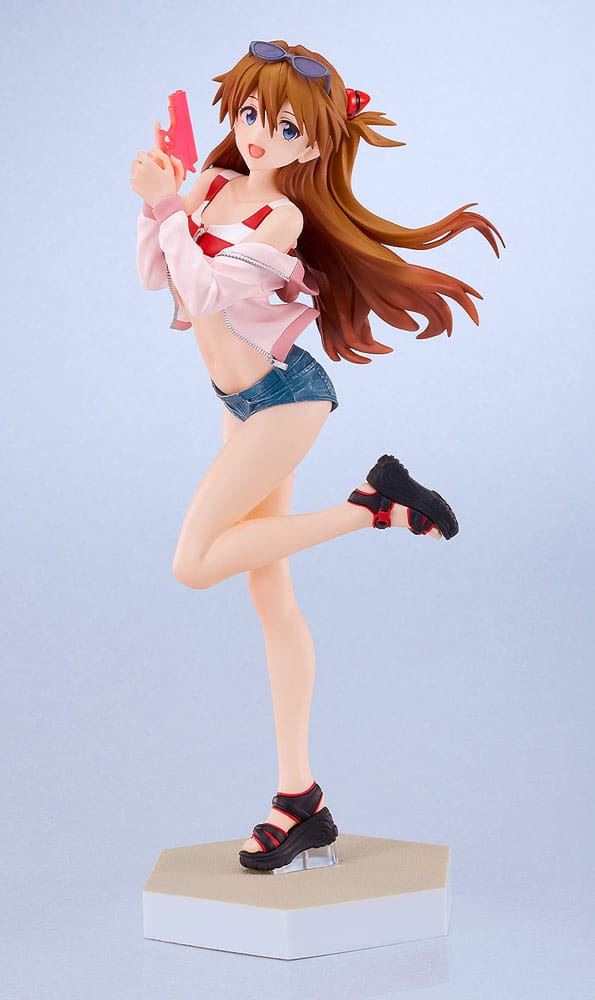 Rebuild of Evangelion statuette PVC Pop Up Parade L Beach Queens: Asuka Shikinami Langley 22 cm