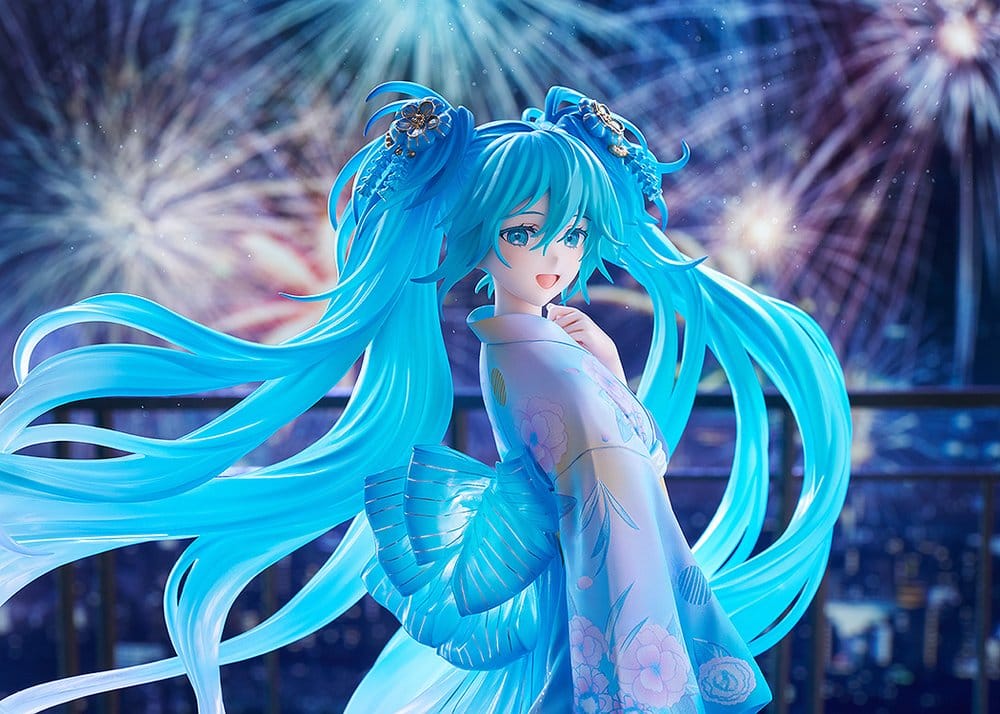 Character Vocal Series 01: Hatsune Miku figurine PVC 1/7 Music & Fire Works Ver. 23 cm