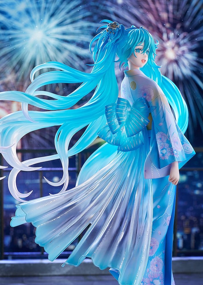 Character Vocal Series 01: Hatsune Miku figurine PVC 1/7 Music & Fire Works Ver. 23 cm
