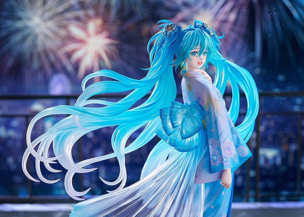 Character Vocal Series 01: Hatsune Miku figurine PVC 1/7 Music & Fire Works Ver. 23 cm