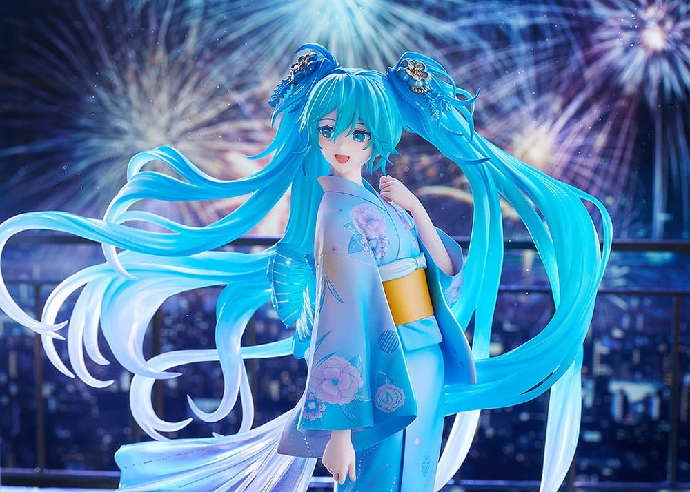 Character Vocal Series 01: Hatsune Miku figurine PVC 1/7 Music & Fire Works Ver. 23 cm