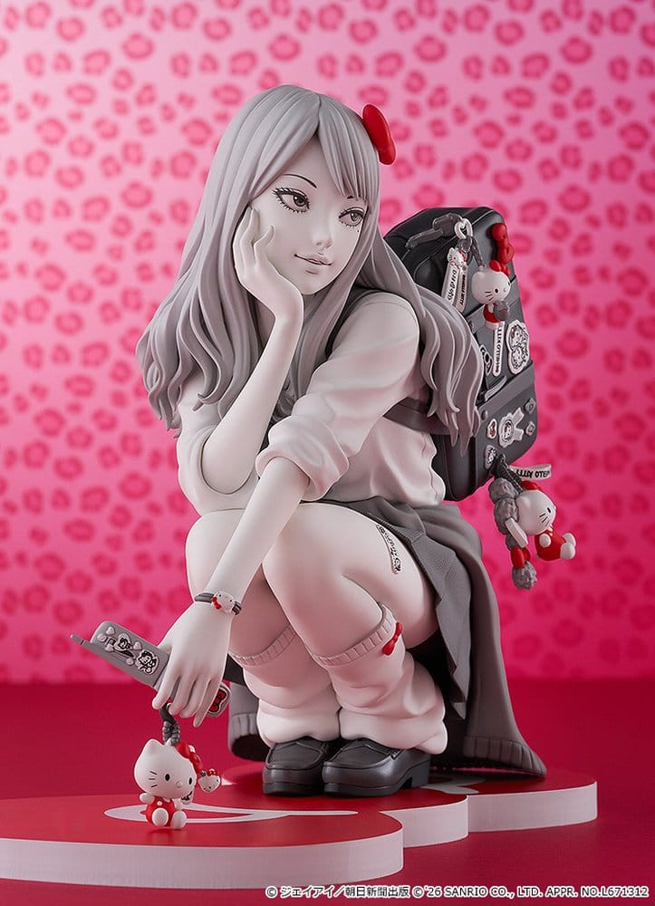 Junji Ito figurine PVC Gyaru Tomie x Hello Kitty 14 cm