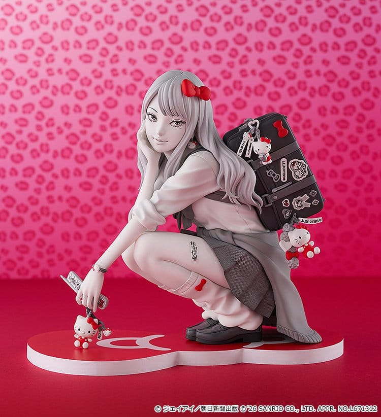 Junji Ito figurine PVC Gyaru Tomie x Hello Kitty 14 cm