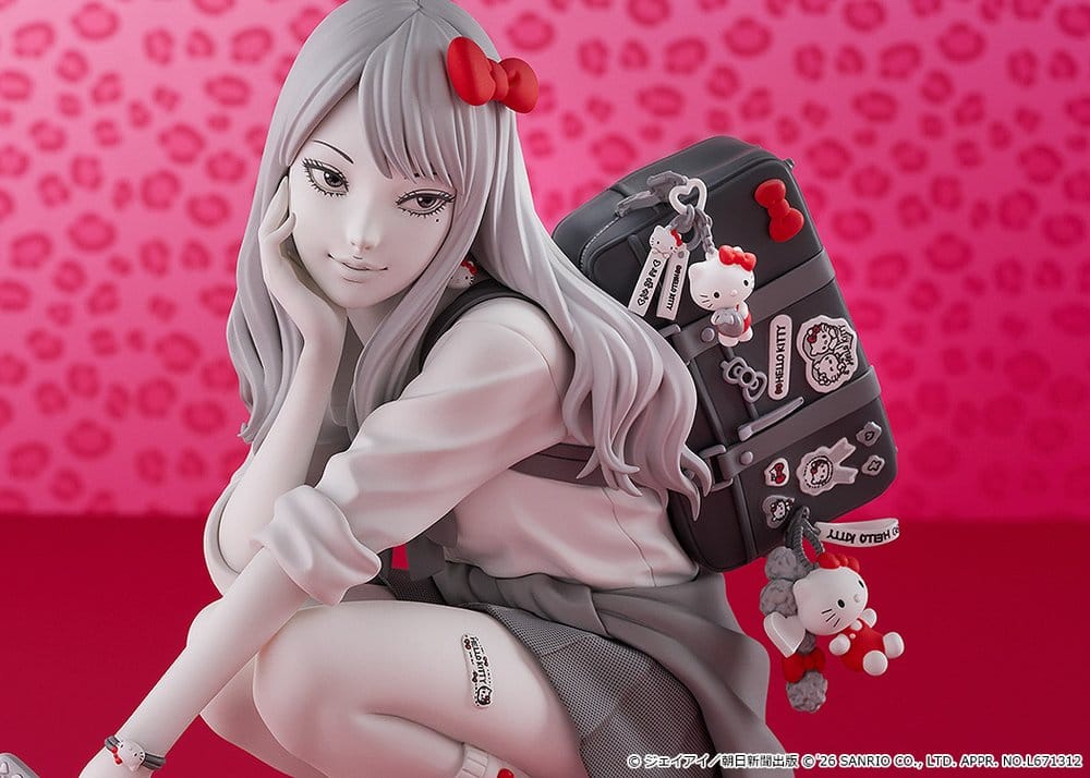 Junji Ito figurine PVC Gyaru Tomie x Hello Kitty 14 cm