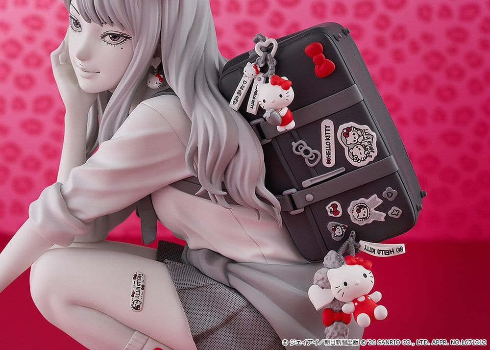 Junji Ito figurine PVC Gyaru Tomie x Hello Kitty 14 cm