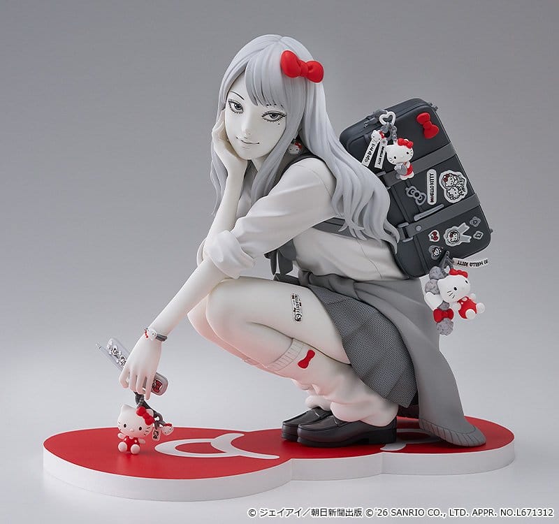 Junji Ito figurine PVC Gyaru Tomie x Hello Kitty 14 cm