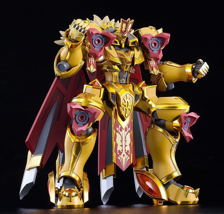 Knight's & Magic Plastic Model Kit Moderoid Goldleo: Royal Metallic Ver. 14 cm