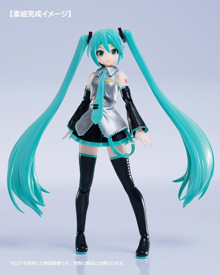Character Vocal Series 01: Hatsune Miku Plastic Model Kit Plamatea Hatsune Miku 15 cm