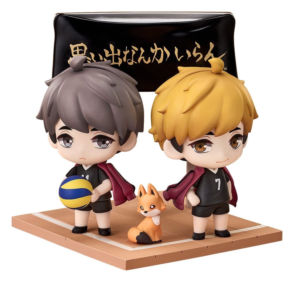 Haikyu!! Qset+ pack 2 figurines mini Atsumu Miya & Osamu Miya 8 cm