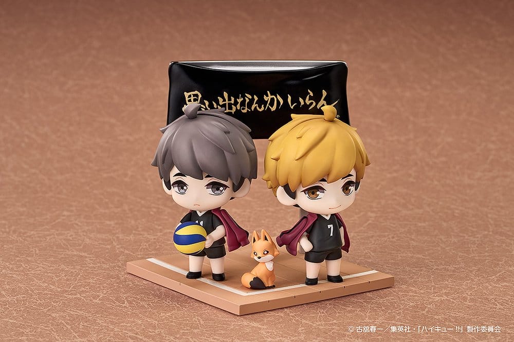 Haikyu!! Qset+ pack 2 figurines mini Atsumu Miya & Osamu Miya 8 cm