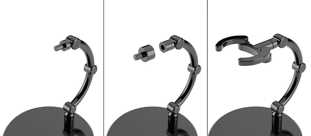 The Simple Stand Mini Nendoroid More pack 4 socles pour mini figurines mini Black