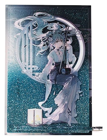 Character Vocal Series 01: Hatsune Miku Bloc acrylique Glitter Hatsune Miku Han Gong Qiu Yue Ver. 15 cm