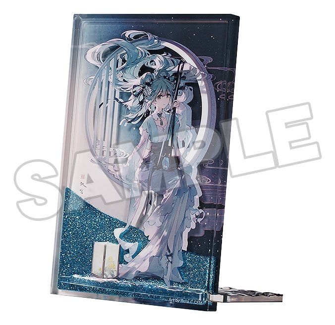 Character Vocal Series 01: Hatsune Miku Bloc acrylique Glitter Hatsune Miku Han Gong Qiu Yue Ver. 15 cm