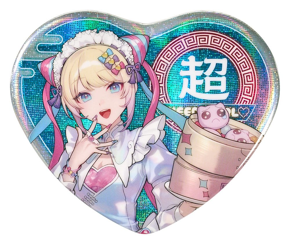 Needy Streamer Overload Needy Streamer Chinese Restaurant Series Heart-Shaped badge OMGkawaiiAngel 7 x 6 cm