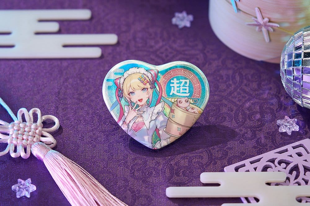 Needy Streamer Overload Needy Streamer Chinese Restaurant Series Heart-Shaped badge OMGkawaiiAngel 7 x 6 cm