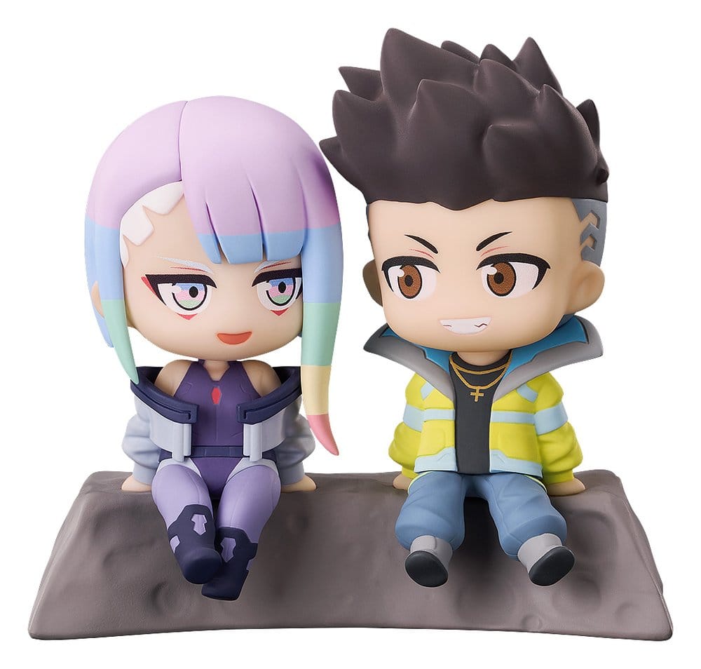 Cyberpunk: Edgerunners pack 2 figurines PVC Qset+ David & Lucy 8 cm