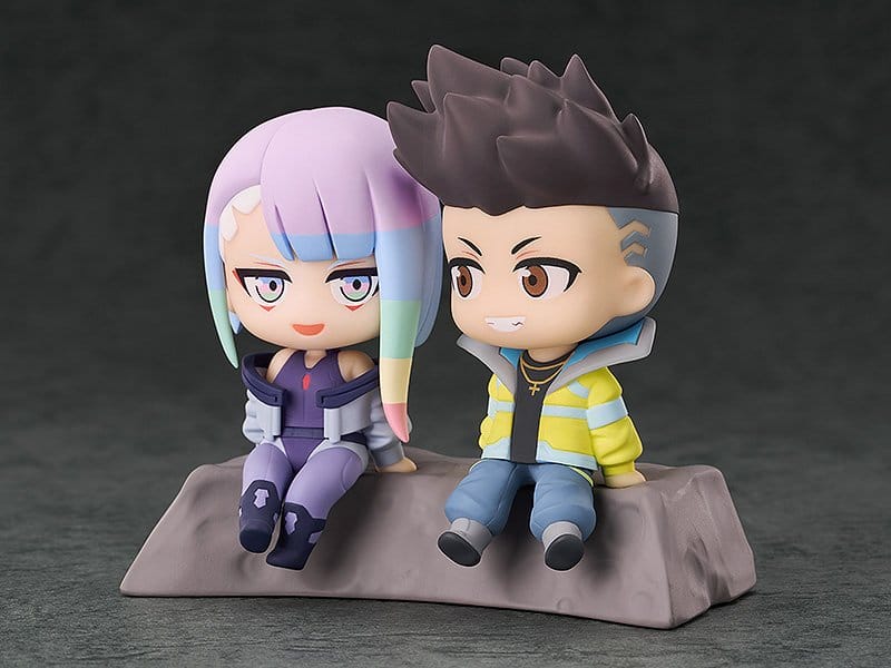 Cyberpunk: Edgerunners pack 2 figurines PVC Qset+ David & Lucy 8 cm