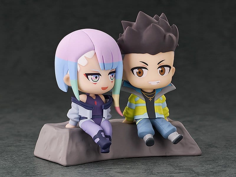 Cyberpunk: Edgerunners pack 2 figurines PVC Qset+ David & Lucy 8 cm