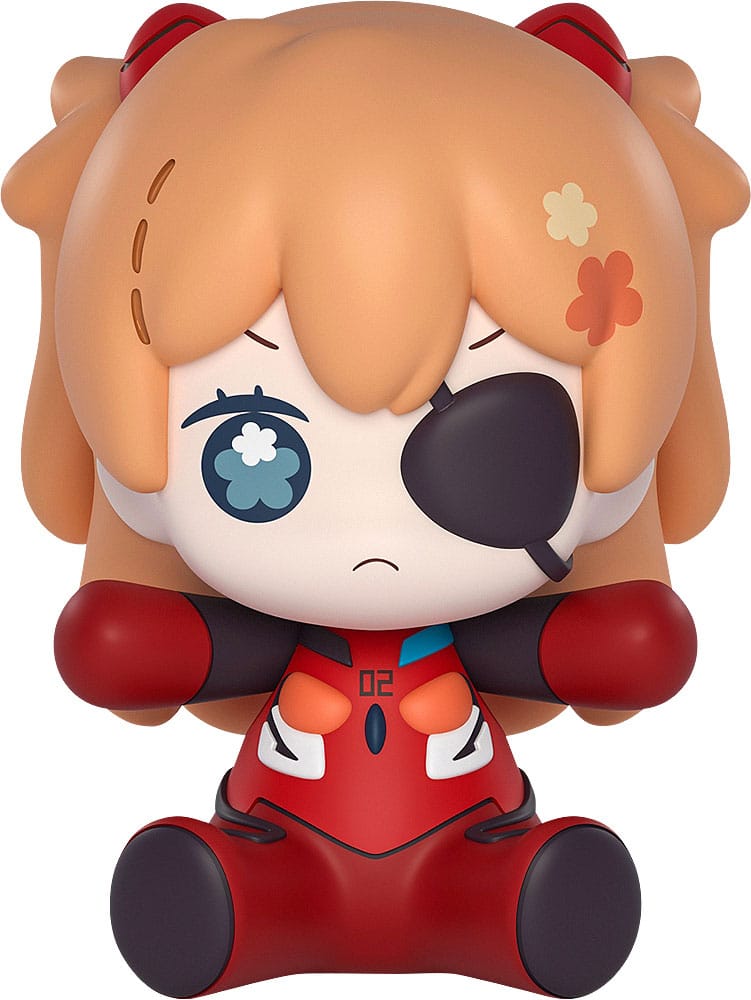Neon Genesis Evangelion: Rebuild of Evangelion figurine Chibi Huggy Good Smile Asuka Shikinami Langley: Eye Patch Ver. 7 cm