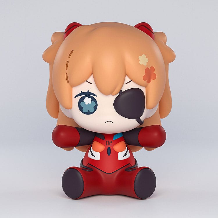 Neon Genesis Evangelion: Rebuild of Evangelion figurine Chibi Huggy Good Smile Asuka Shikinami Langley: Eye Patch Ver. 7 cm