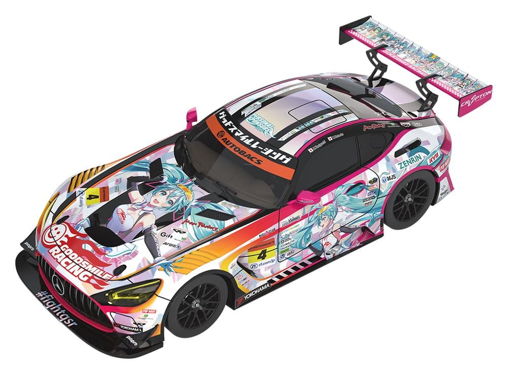 Hatsune Miku GT Project véhicule 1/43 Good Smile Hatsune Miku AMG 2021 SUPER GT 100th Race Commemorative Ver. 11 cm