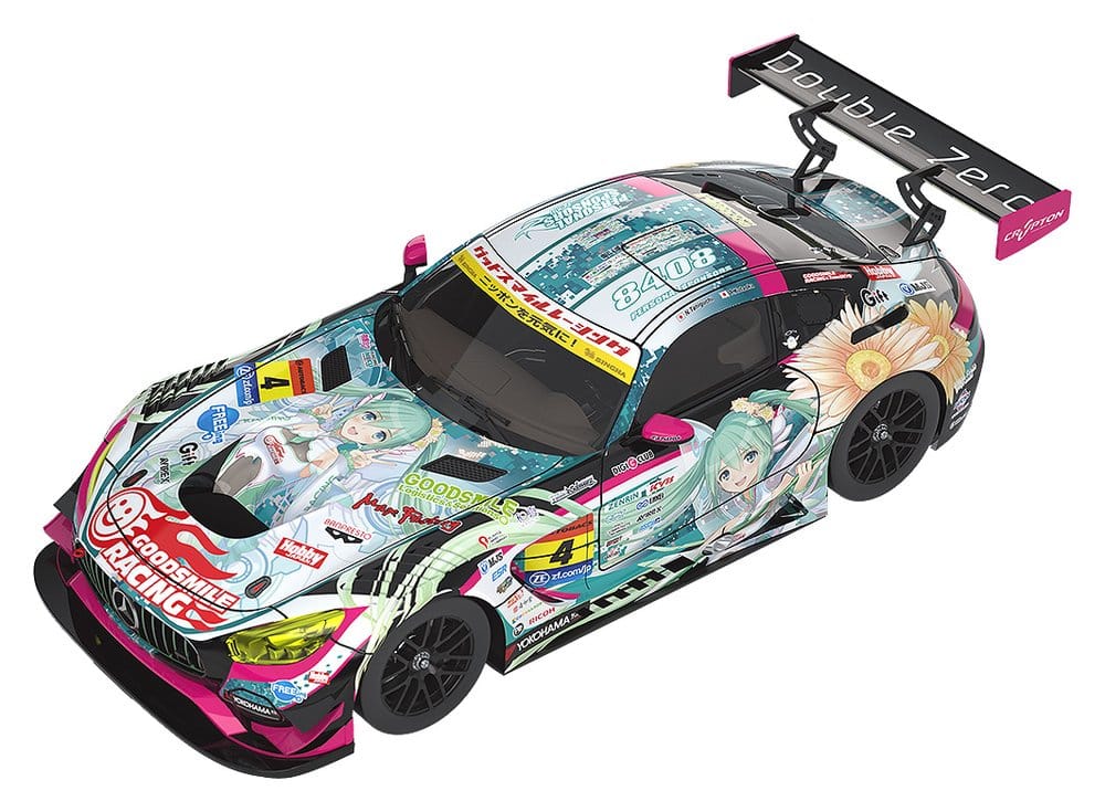 Hatsune Miku GT Project véhicule 1/64 Good Smile Hatsune Miku AMG 2017 Super GT Ver. 7 cm