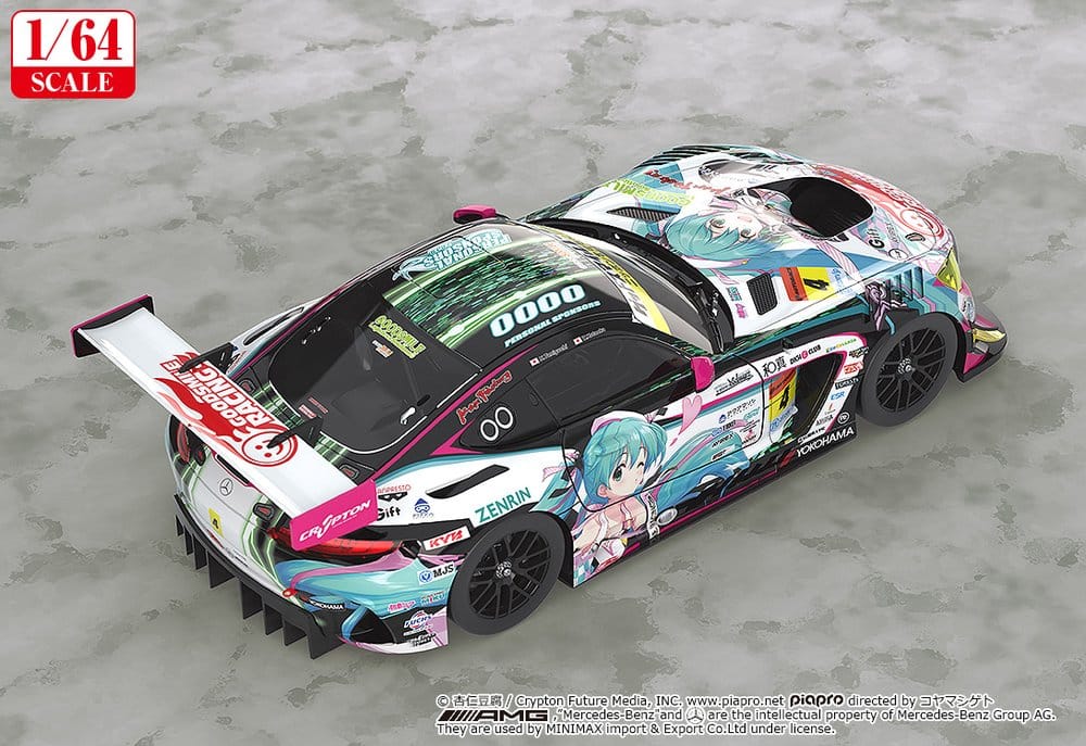 Hatsune Miku GT Project véhicule 1/64 Good Smile Hatsune Miku AMG 2019 SUPER GT Ver. 7 cm