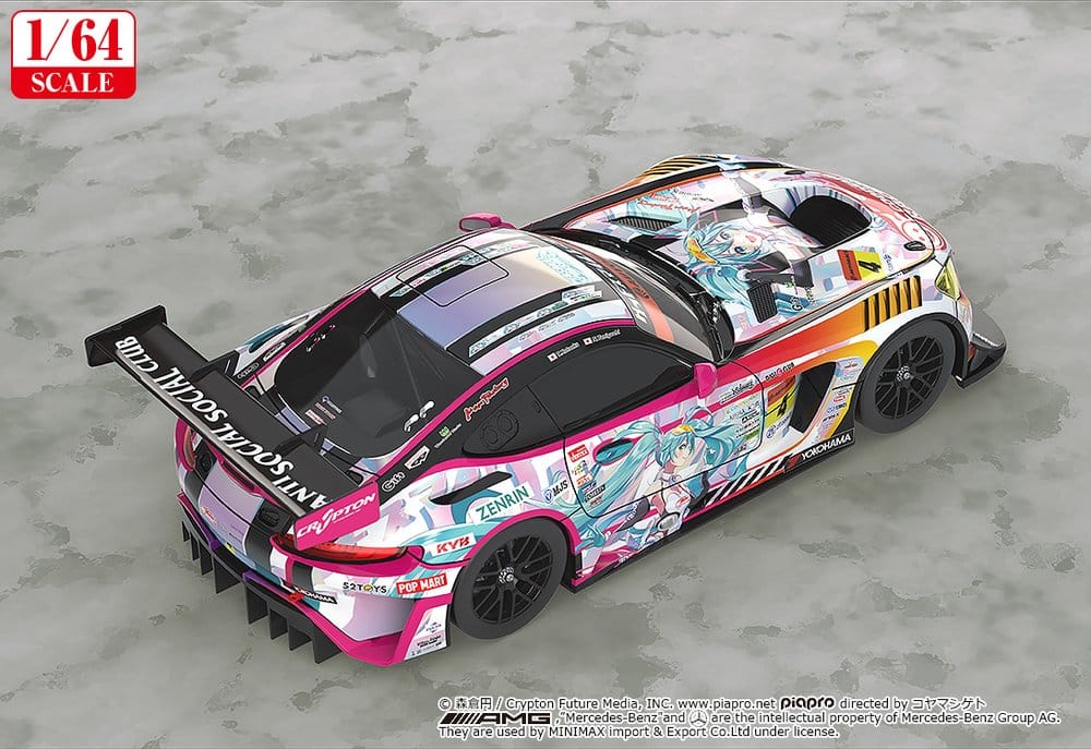 Hatsune Miku GT Project véhicule 1/64 Hatsune Miku AMG 2021 SUPER GT Round 5 Ver. 7 cm
