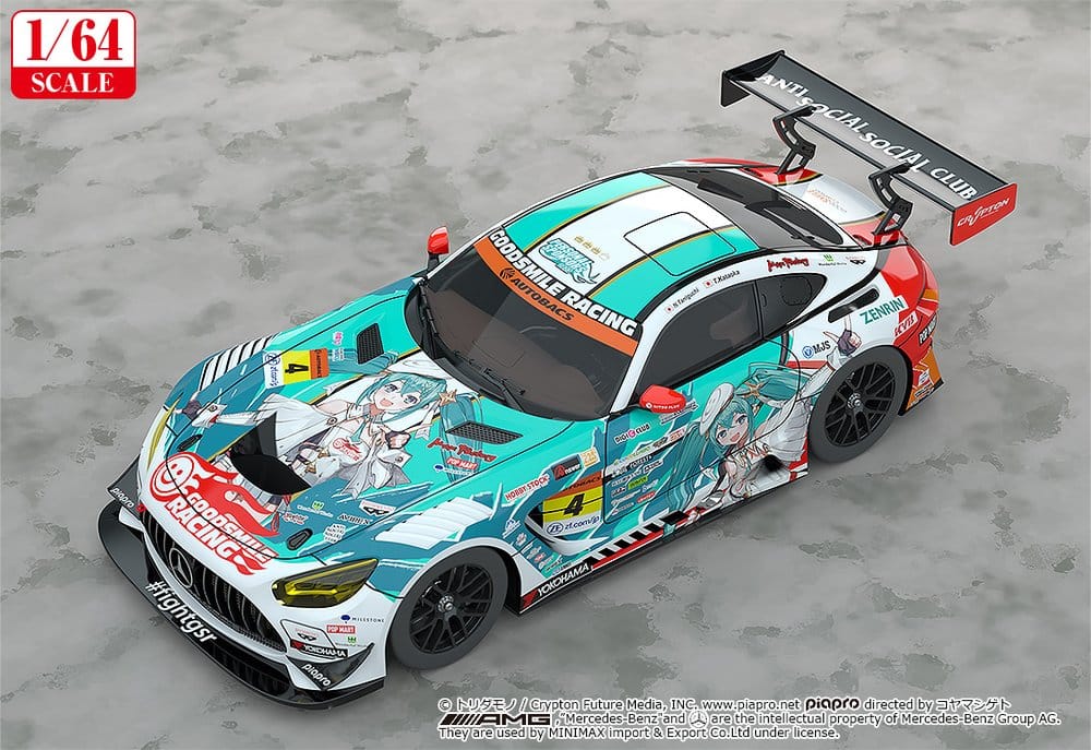 Hatsune Miku GT Project véhicule 1/64 AMG 2023 Season Opening Ver. 7 cm
