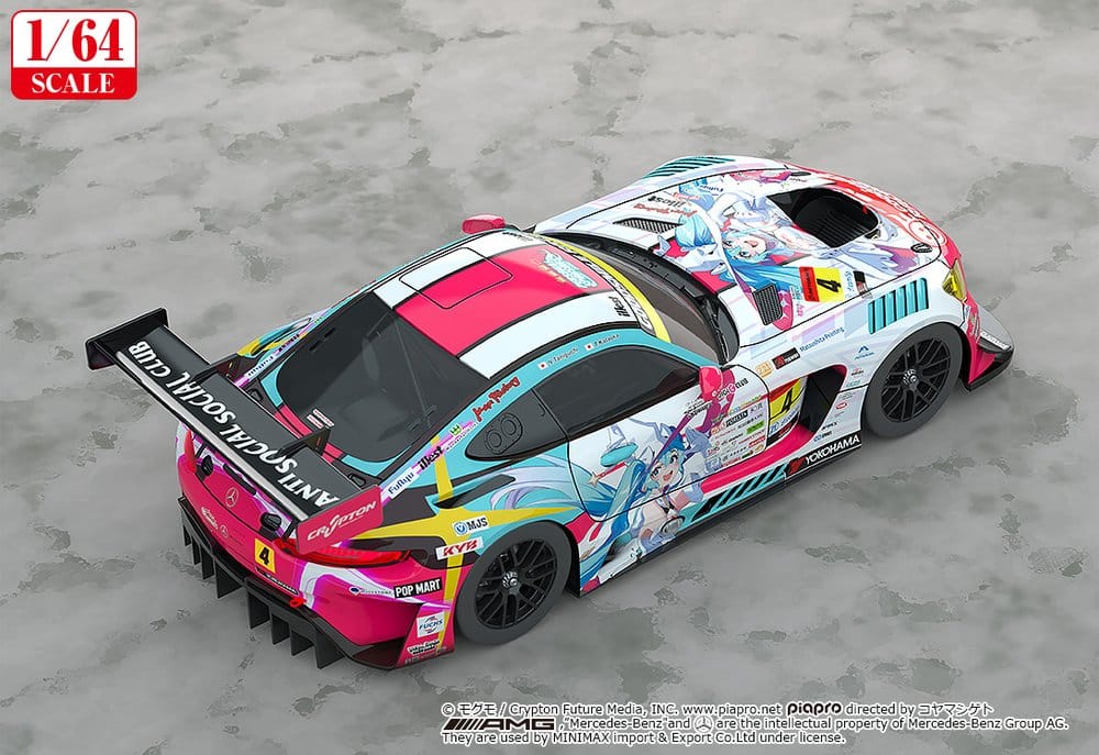 Hatsune Miku GT Project véhicule 1/64 AMG 2024 Season Opening Ver. 7 cm