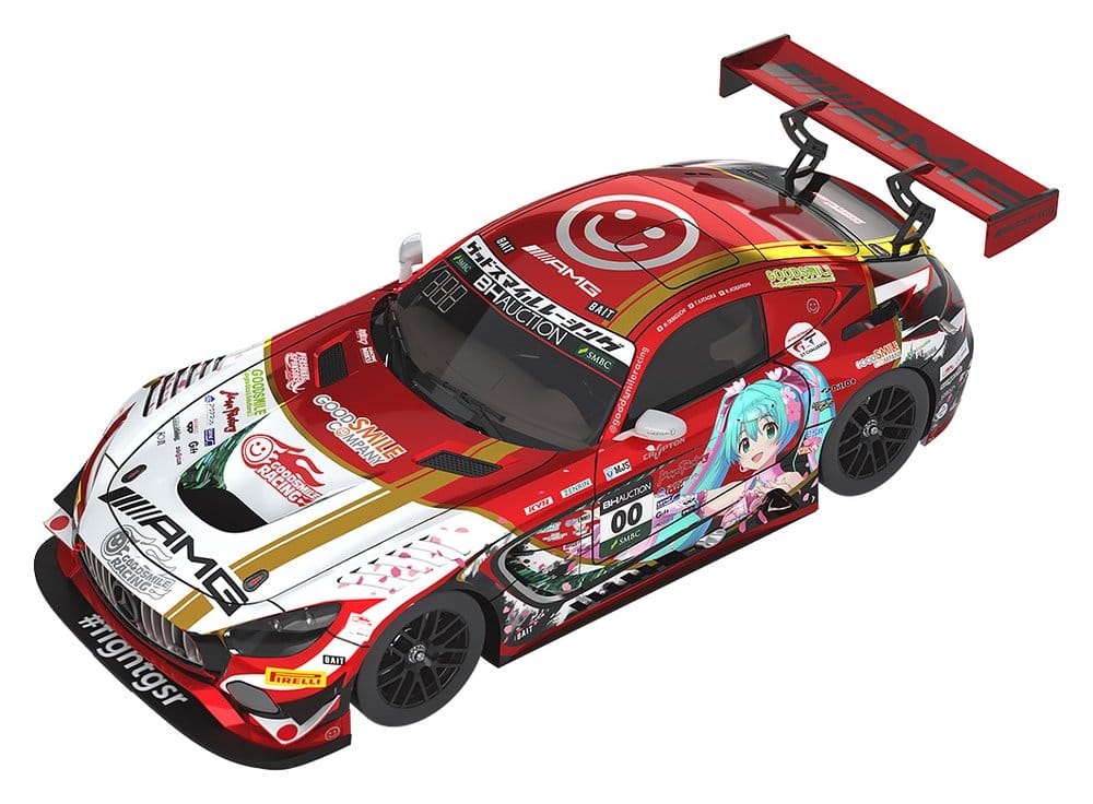 Hatsune Miku GT Project véhicule 1/64 Mercedes-AMG Team Good Smile 2019 Suzuka 10 Hours Ver. 7 cm