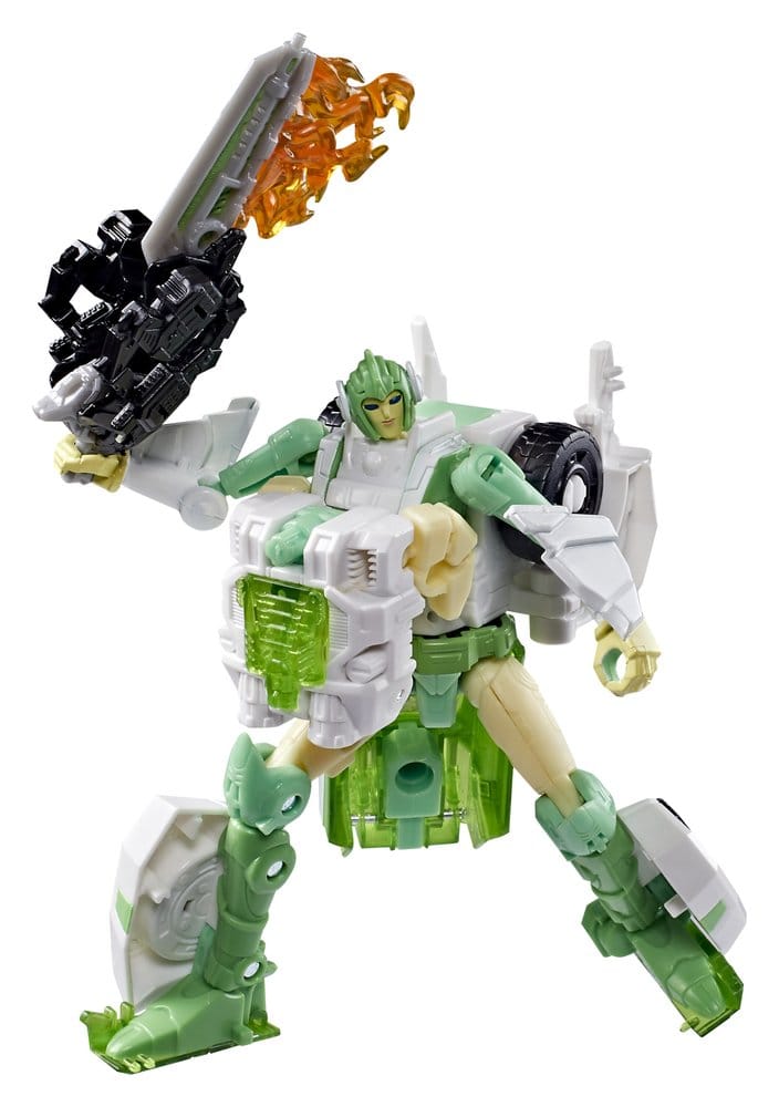 Transformers Generations War for Cybertron: Siege Deluxe Class figurine WFC-S15 Autobot Greenlight & Battle Masters Dazzlestrike 14 cm