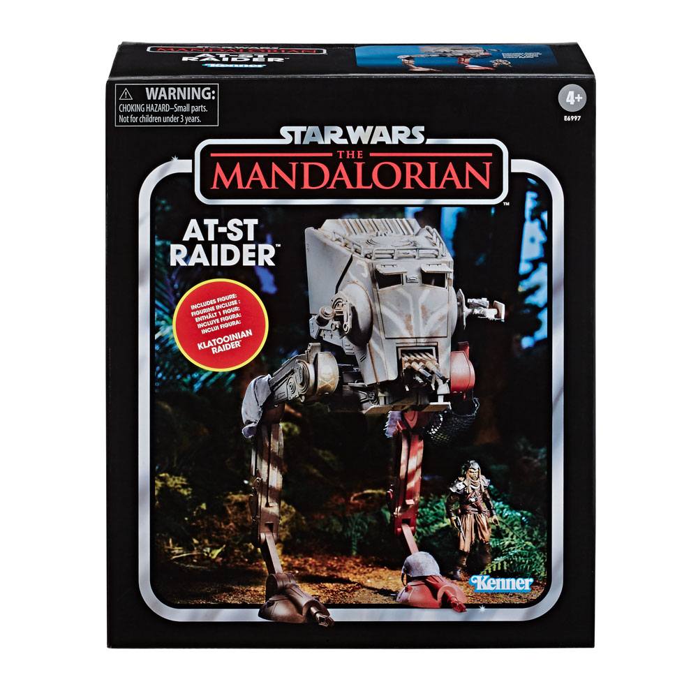 Star Wars The Mandalorian Vintage Collection véhicule AT-ST Raider & Klatooinian