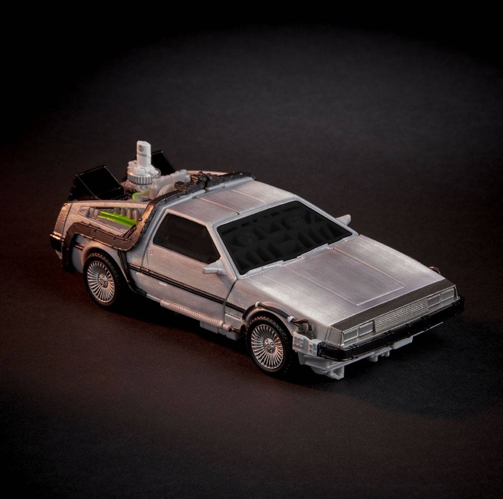 Transformers x Retour vers le futur figurine Delorean 14 cm