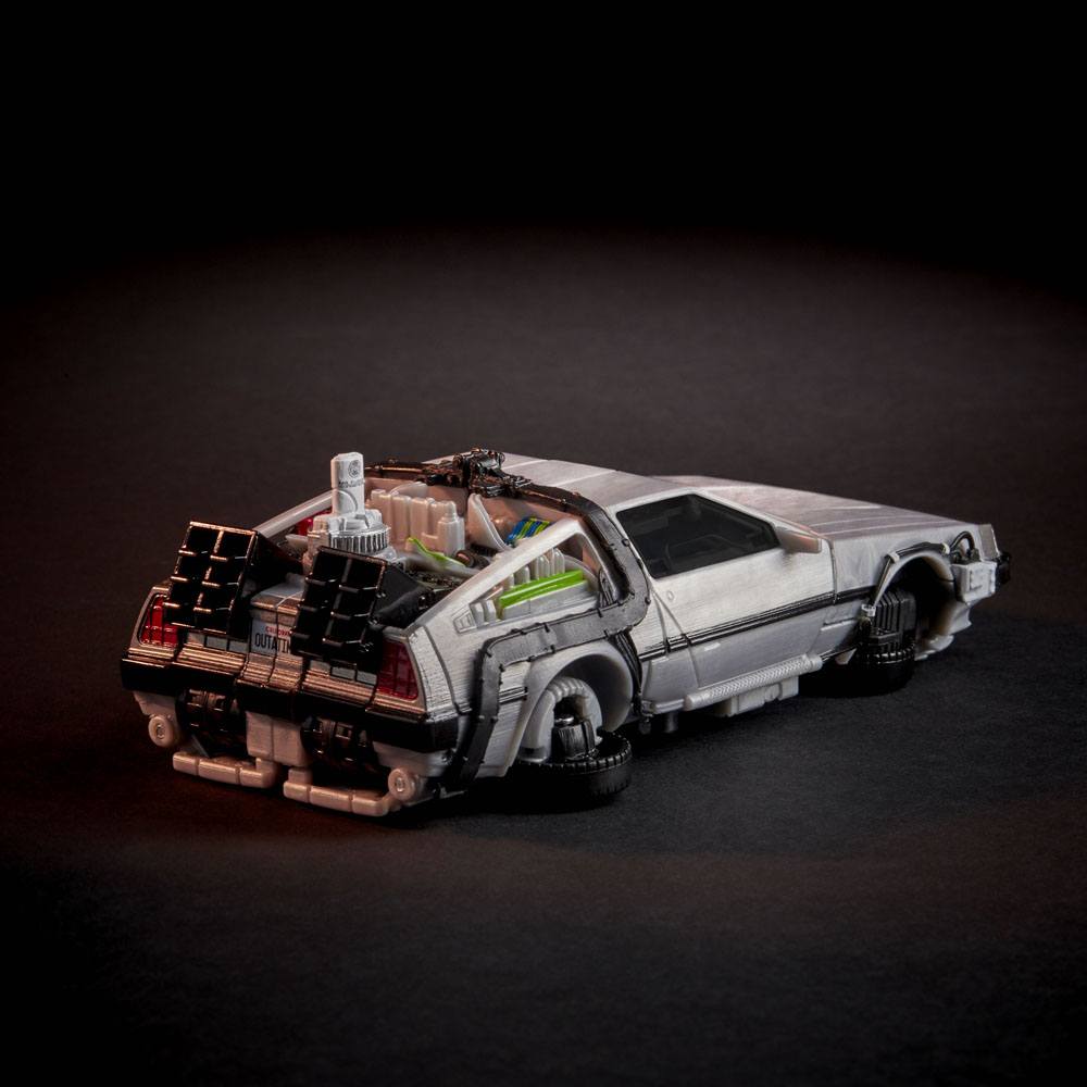 Transformers x Retour vers le futur figurine Delorean 14 cm