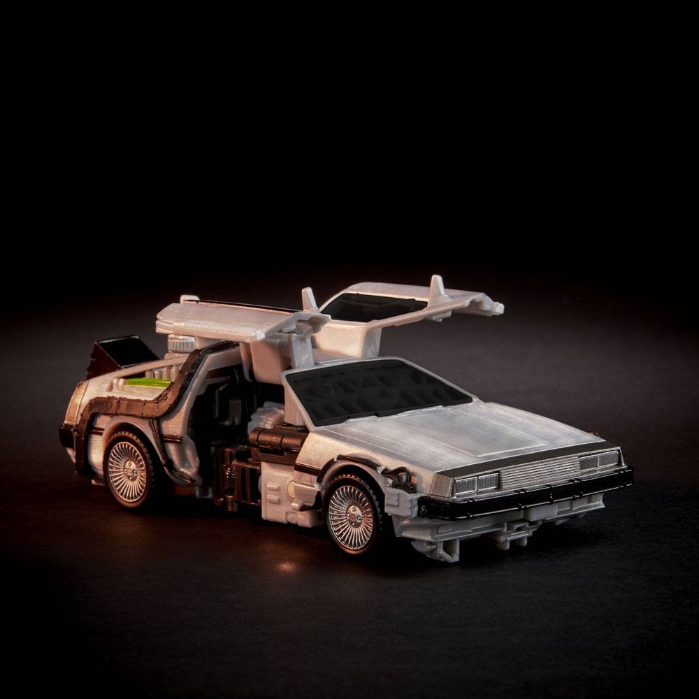 Transformers x Retour vers le futur figurine Delorean 14 cm