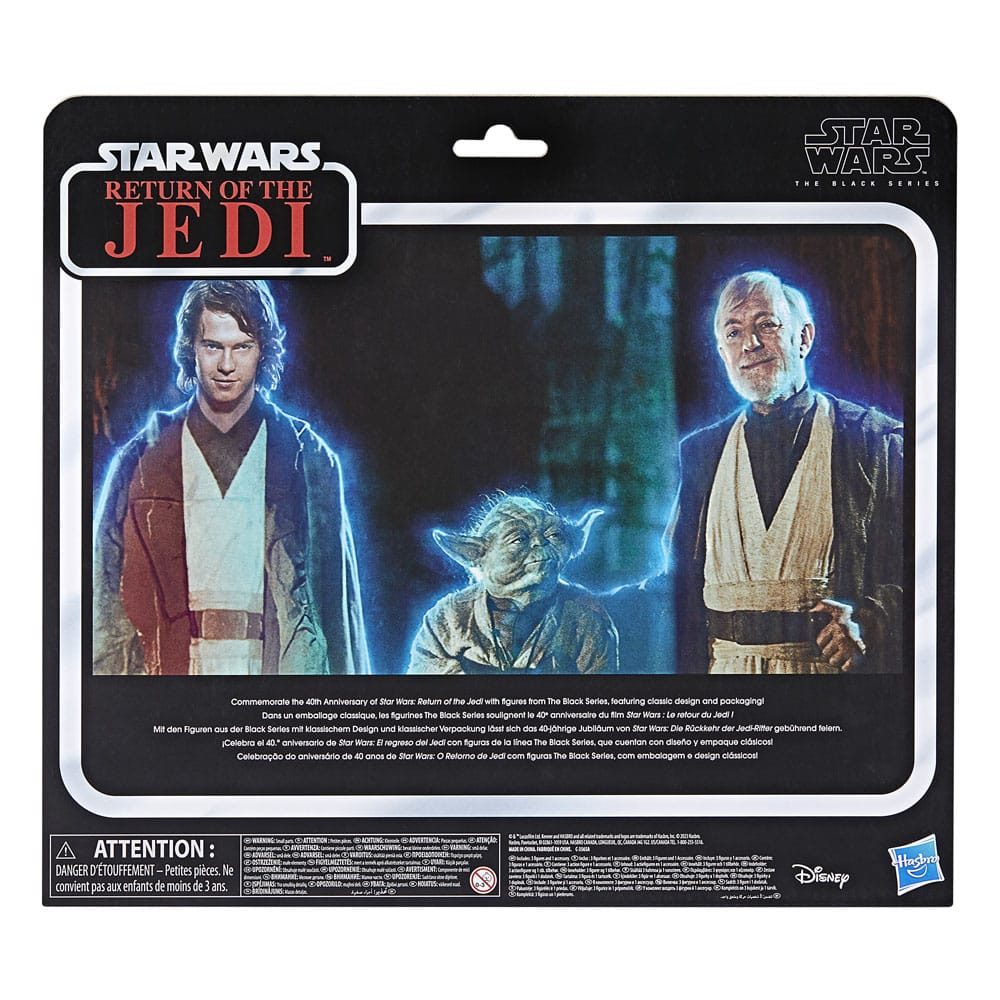 Star Wars Episode VI Black Series pack 3 figurines Force Spirits 15 cm