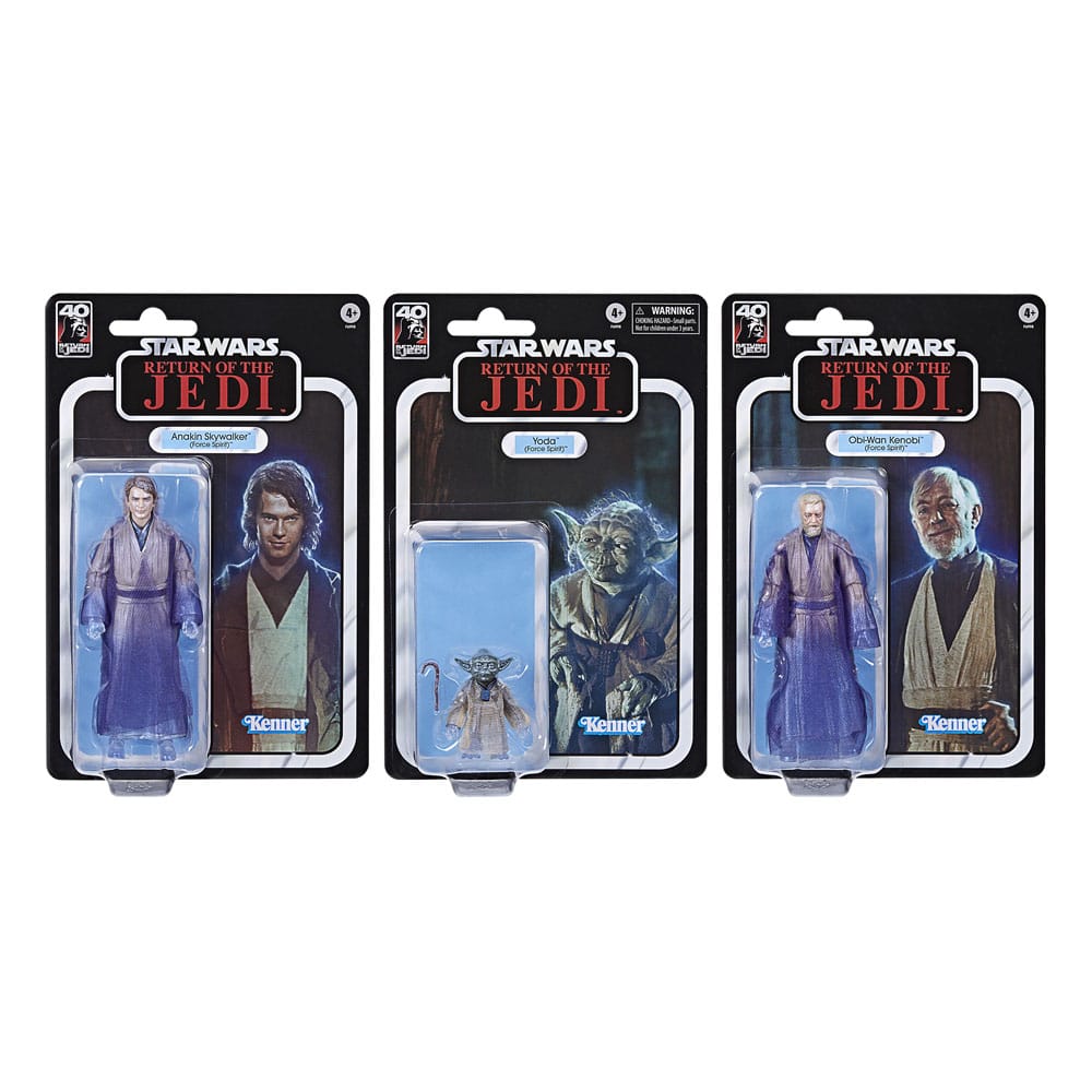 Star Wars Episode VI Black Series pack 3 figurines Force Spirits 15 cm