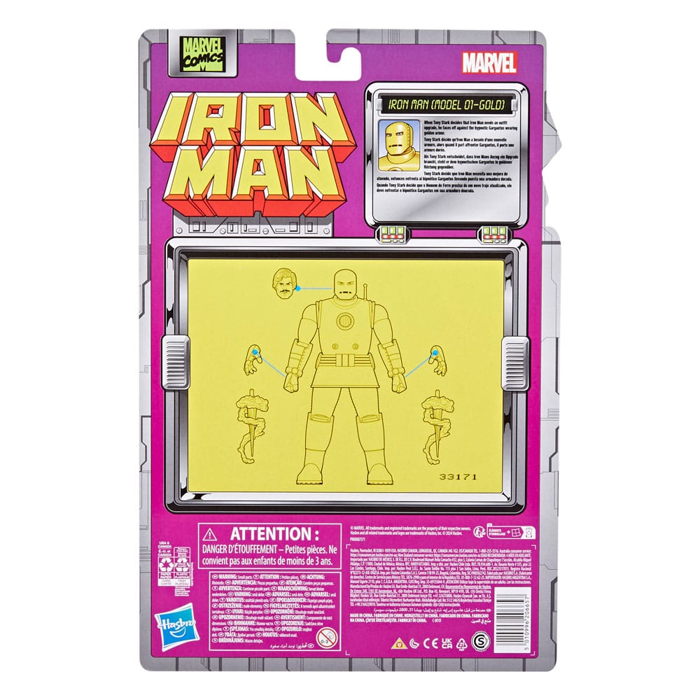 Iron Man Marvel Legends figurine Iron Man (Model 01-Gold) 15 cm
